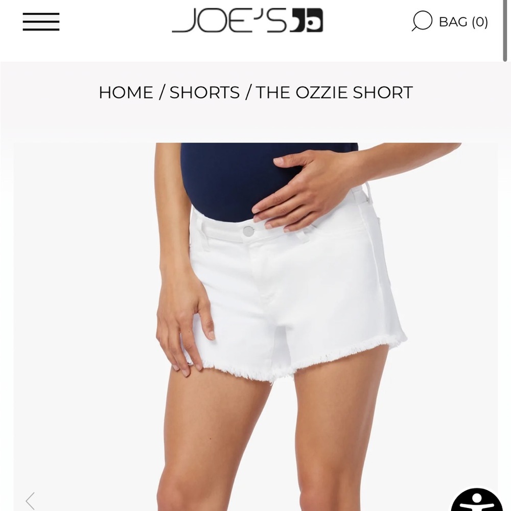 Joe’s Jean Ozzie Maternity Cut off Shorts NWT